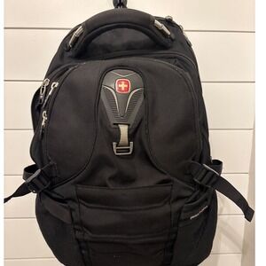Swiss‎ Gear Black Backpack Travel Laptop School Bag